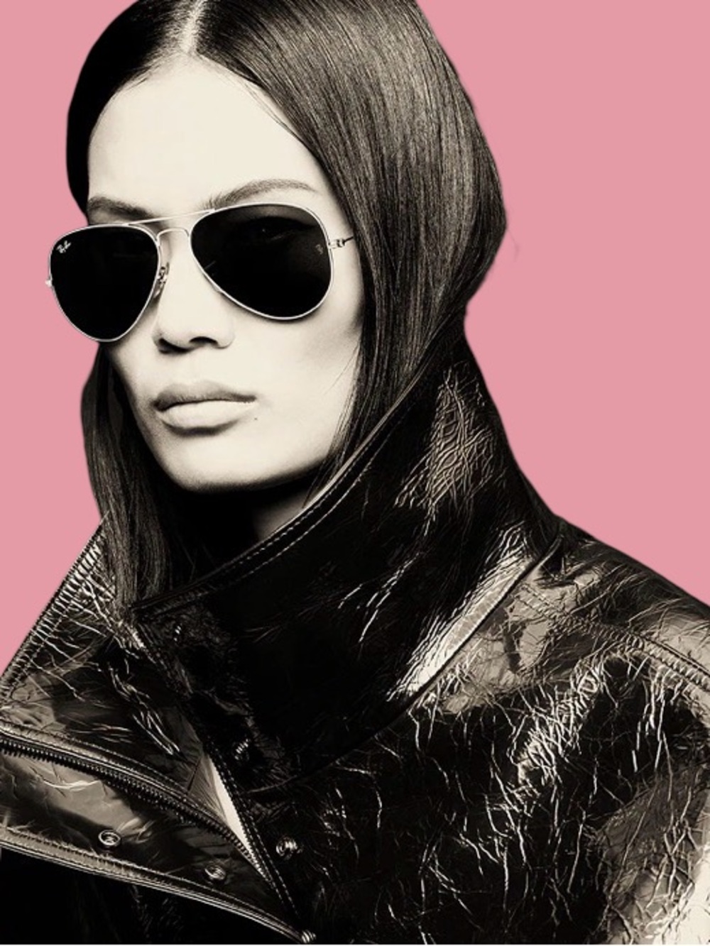 Ray-Ban Black Frame Sunglasses with Yellow Lenses